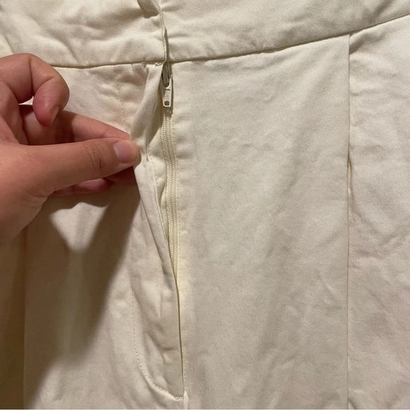 NWT Anthropologie Du Paradis Pleated Wide-Leg Cargo Pants in Stone Dust Size 12 - Picture 11 of 16